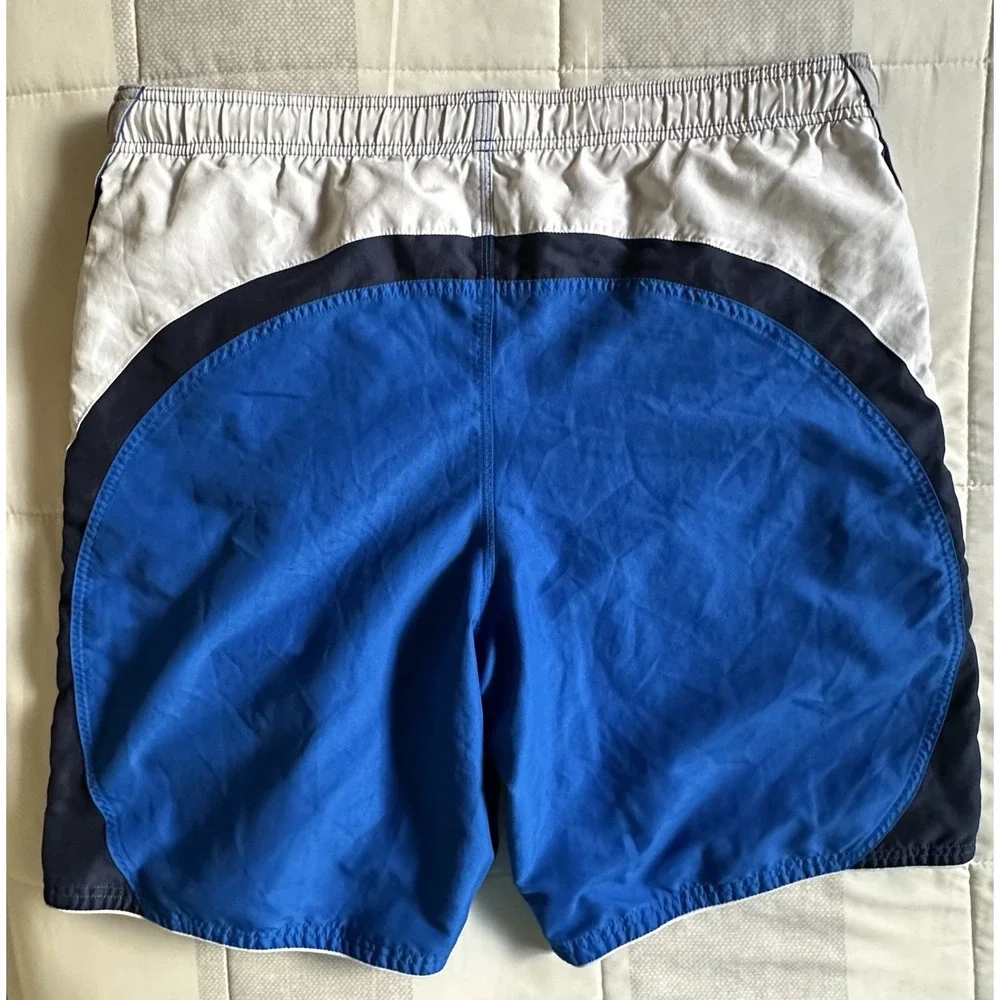 Nike Swim Trunks Mens Large Blue Bathing Suit Mesh‎ Lined Y2K VTG